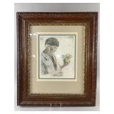 ï¿½51 Paul Geissler Hand-Tinted Etching, "The Lastï¿½