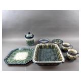 Vintage Unikat Polish Pottery China Set