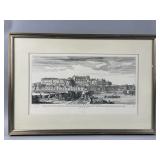 Framed Historical Engraving by Jacques Riguad