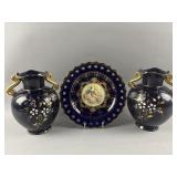 Golden Star Imports & Hand Painted Cobalt Vaseï¿½s