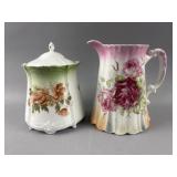Vtg Porcelain Floral Serving Ware