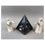 Vintage Hand Carved Soapstone Bookends & More