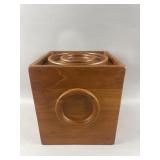 Dansk Designs Vtg MCM Teak Wood Ice Cube Bucket