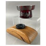 Viking Glass S. Silver Accents & Viking Glass Set