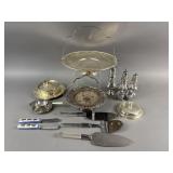 Vtg & Antique Silver Plated Tableware & More