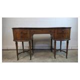 Sheraton Style Kidney Shaped Writing Desk