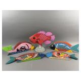 Hand Carved & Painted Wooden Folk Art Fish