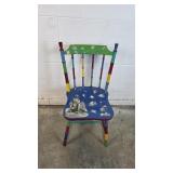 Windsor Style Pastel and Tea Themed Chair