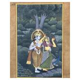19th Century Indian Painting Devanagari Script