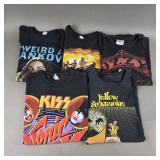 Weird Al, Kiss, Beetles, And Ozzy Osborne Shirts