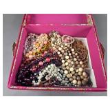 Lot of Costume Jewlery in Box