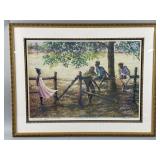 Framed/Signed Original Print by Holyfield