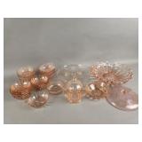 Pink Depression Glass Dishware