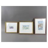 Framed/Signed Watercolor Coastal Prints