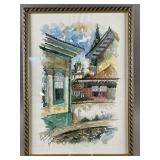 Original Watercolor By Leonardo Tomï¿½ 2003