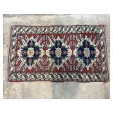 Hand Knotted Vtg Turkish Styled Rug