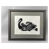 Framed/Signed/# NW Coast Indigenous Style Art