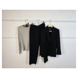 Armani Pant Suit, and Ralph Lauren Sweater