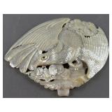 Hand Carved Mother of Pearl Display Bird Of Prey