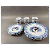 Merry Brite Snowman Plates & Coffee Mugs