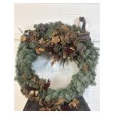Large Vtg Wreath W/Hudsons Berries & Bows