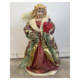 Vtg Porcelain 3ft Angel Tree Topper