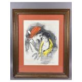 "Big Sister" Original Lithograph By M. Maurice