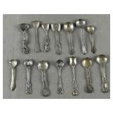 Marked Sterling Silver Art Nouveau Mini Spoons