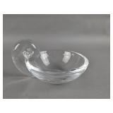 Signed Vintage Steuben Glass Olive Bowl