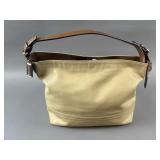 Vintage Leather Coach Abby Duffle Handbag