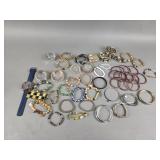 Lot of Costume Bracelets, Bangles and More