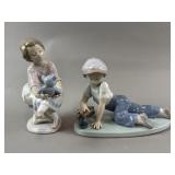 Lladro Best Friend & All Aboard Porcelain Statues