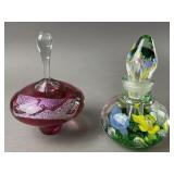 J. Rice Art Glass Sculpture / Perfume Bottle &