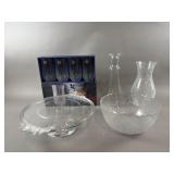 Longchamp Crystal Tumblers, Crackle Glass & More