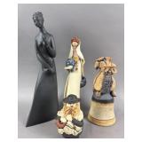 Royal Doulton & Israeli Ceramic & Clay Art Pieces