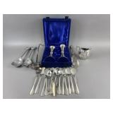 Antique Silver Plated Hollow Ware, Flatware & More