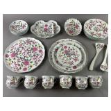 Antique Old Foley Dish Assortment "Chinese Rose"