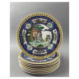 Japanese Hand-painted Decorative Porcelain Plates