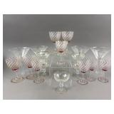 Vtg Cocktail & Martini Glassware