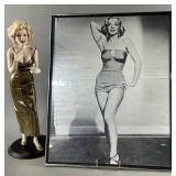 Marilyn Monroe Porcelain Sculpture/Framed Print