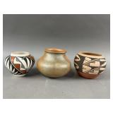 3 Pueblo-Style Pottery Vessels