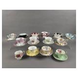 Bone China Cups & Saucers- Shelly, Windsor, & More