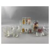 Vtg Shooter Glasses, Jack Danielï¿½s Glasses & More