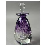 Sgd. Robert Lichtman Art Glass Perfume Bottle