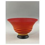 Vintage Hand-blown Art Glass Bowl