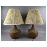 Mid-Century Modern Cork Lamps