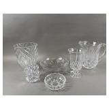 Vintage Crystal Pitcher, Stiffel Vase & More