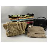 Vtg Hand-crocheted Boho Bags by The Sak/More