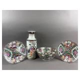 Vtg Chinese Famille Rose Porcelain Pieces