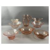 Anchor Hocking Pink Depression Pitcher & More
